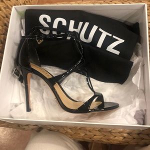 SCHUTZ BLACK HEELS- RANIA